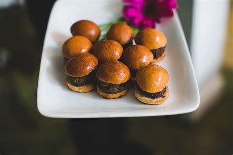 Tray Passed Sliders Are Always A Big Hit On The Big Day Dress The