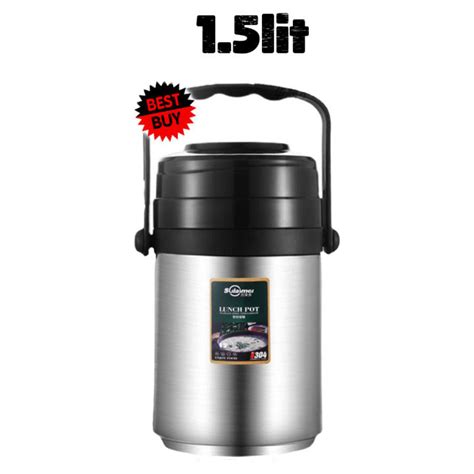 Stainless Steel Thermal Heat Insulation Hot Lunch Pot Box Thermos Food Jar Thermal Lunch Box