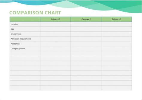 10 Comparison Chart Free Template In Psd Shop Fresh