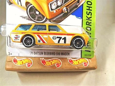 Hot Wheels HW Workshop DATSUN BLUEBIRD WAGON Yellow W OH Sp EBay