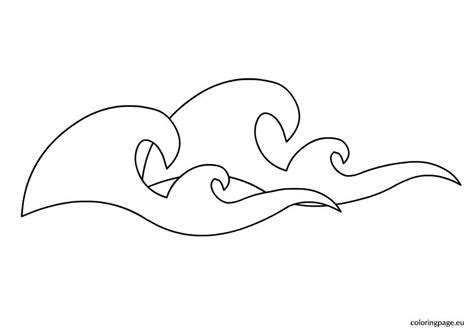 Waves Coloring Page Coloring Pages For Kids Coloring Books Cover Page