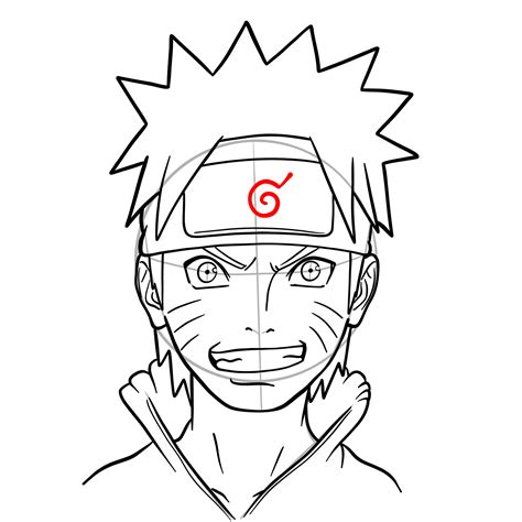 How To Draw Narutos Face From Team 7 Manga