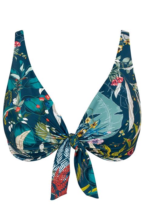 Triumph Bikini Top Botanical Leaf W E F Cup