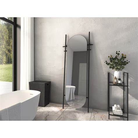 Specchio Da Terra Lolita Con Appendi Abiti Integrato Arredo Bagno