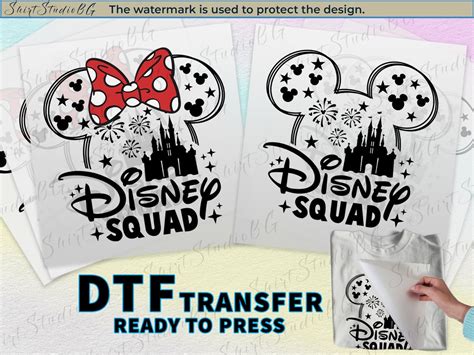 Disneyland Squad Dtf Transfer Ready To Press Disneyworld Cousin Crew