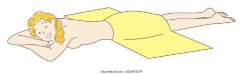 Naked Woman Lying Down Stock Vectors And Vector Art Shutterstock