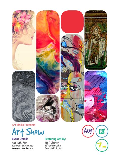 Colorful Art Show Flyer Template | MyCreativeShop