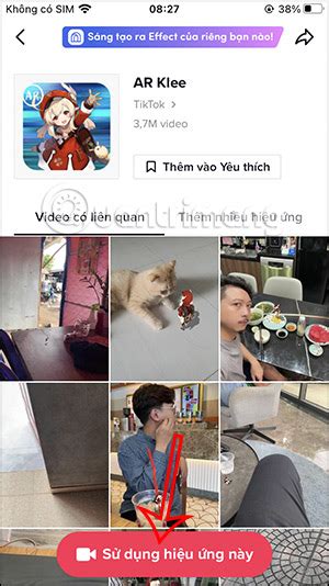 Hướng dẫn quay video TikTok filter AR Klee