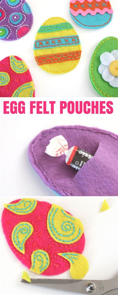 Easy Easter Felt Egg Pouches Craft Tutorial So Now That There Are