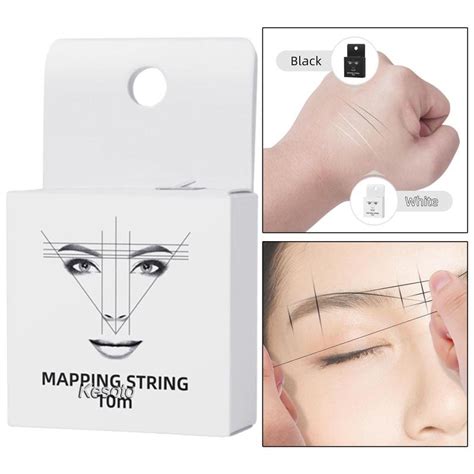 10m Pre Inked Mapping Strings Measuring Tool For Microblading Eyebrow