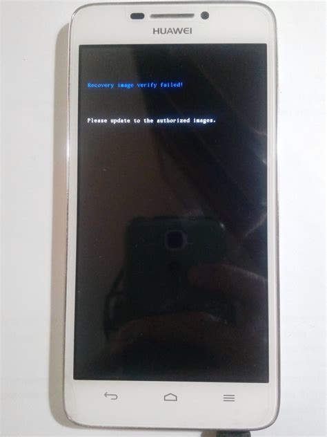 5.0 lollipop - Huawei Ascend G630 shows on the display: "Recovery image