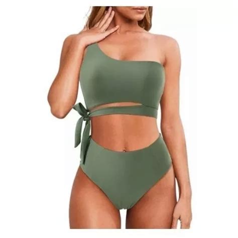 Mujer Traje De Ba O Sexy Bikini De Dos Piezas Sin Mangas Meses Sin