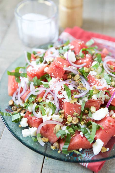 Watermelon Basil And Feta Salad Recipe Watermelon | My XXX Hot Girl