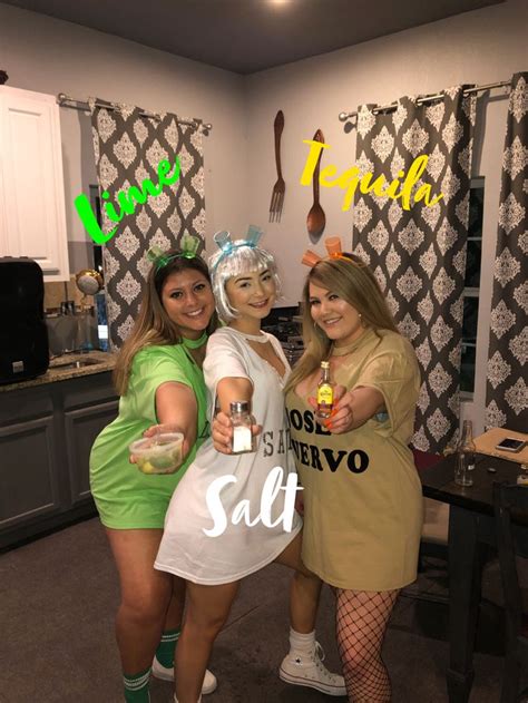 Salt Tequila And Lime Last Minute Halloween Costumes Best Friend