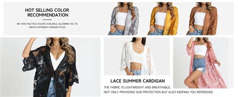 Bsubseach Women Black Mesh Cardigan Bikini Beach Kimono Open Front Swimsuit Cover Ups Swimwear