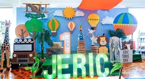 Kara S Party Ideas Hot Air Balloon Safari Birthday Party Kara S Party Ideas