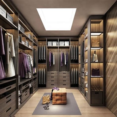 Villa Home Hotel Big Solid Wood Walk In Closets Modern Bedroom LED