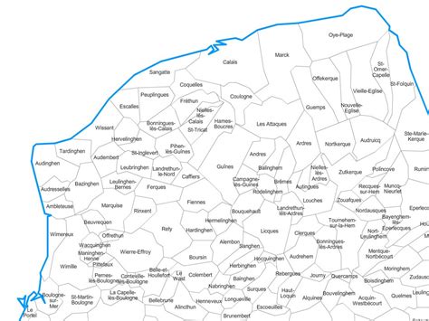 carte personnalisable des villes  communes du pas de calais