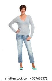 Woman Standing Hands On Hips Stock Photo Shutterstock