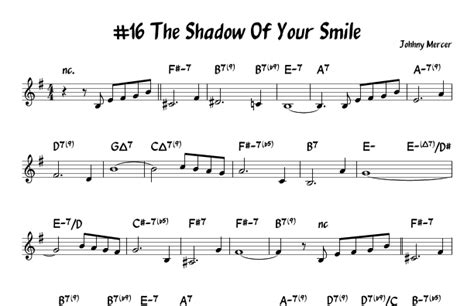 The Shadow Of Your Smile Arr John Fries By Johnny Mandel Sheet Music