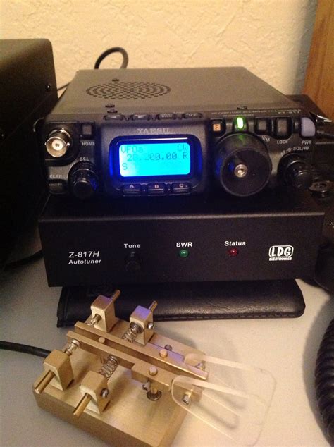 Yaesu Ft 817 Nd All Mode All Band Qrp Setup At Ww5xx Shown With Ldg Auto Tuner And A Qrp Iambic