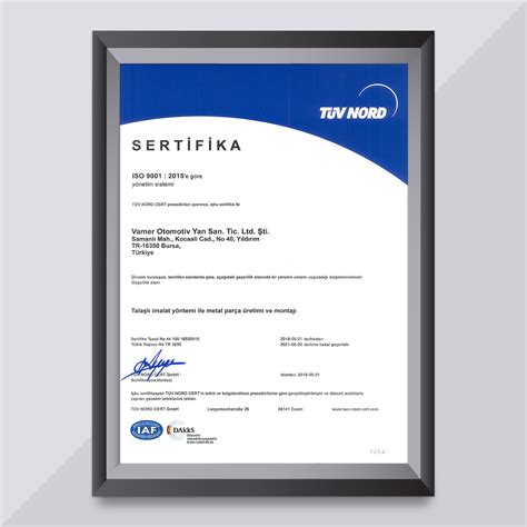 Firma Profili | VAMER Otomotiv Yan Sanayi LDT.ŞTİ