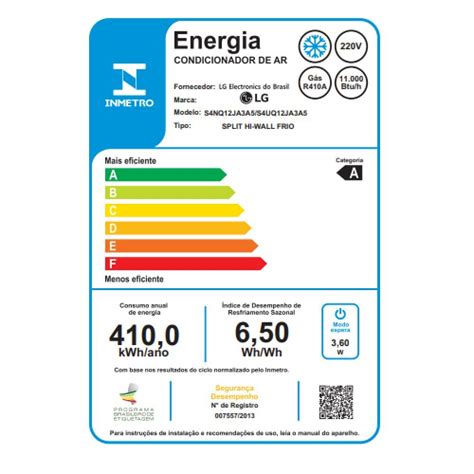 Qual A Potencia De Um Ar Condicionado 12000 Btus - Ar Condicionado Split LG Dual Inverter Compact 12000 BTUs Frio 220V S4 ...