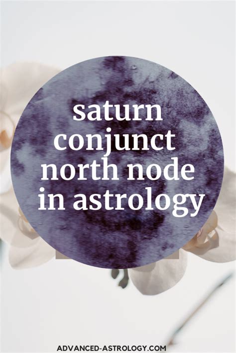 Astrology Aspects Saturn Conjunct North Node Natal Transit And