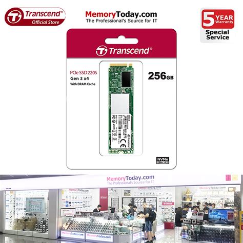 Transcend MTE220S M.2 NVMe SSD 220S 256GB (TS256GMTE220S) - memorytoday ...