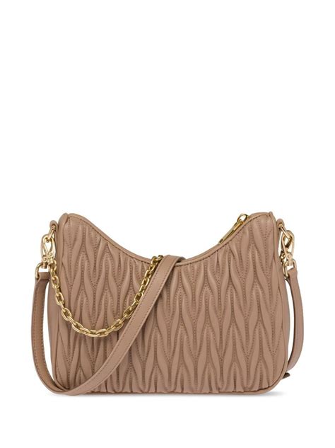 matelassé nappa leather shoulder bag Miu Miu Eraldo