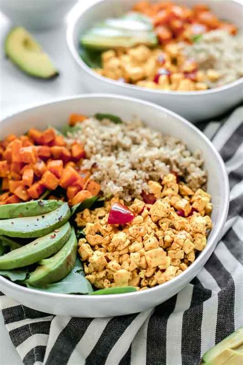 Tofu Scramble Vegan Breakfast Bowl - Jar Of Lemons