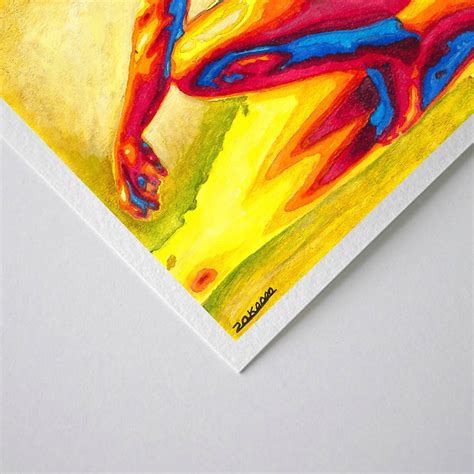 Full Nude Watercolor Art Print Gay Art Print Homoerotic Etsy