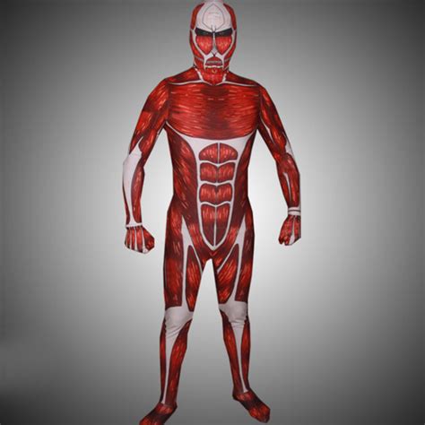 Attack on Titan Colossal 50M Titan Cosplay Zentai Suit/ Buy Shingeki no Kyojin Colossal Titan ...