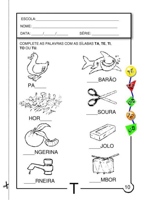 Texto Com A Letra T Para Alfabetização - 30 ATIVIDADES DE ALFABETIZAÇÃO COM A LETRA T PARA IMPRIMIR!-ESPAÇO EDUCAR