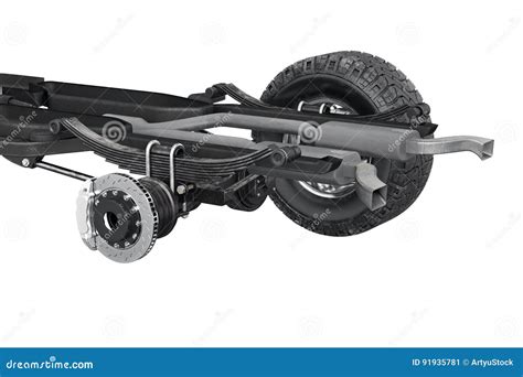 Chassis Frame Brake Close View Stock Illustration Illustration Of Transportation Machine