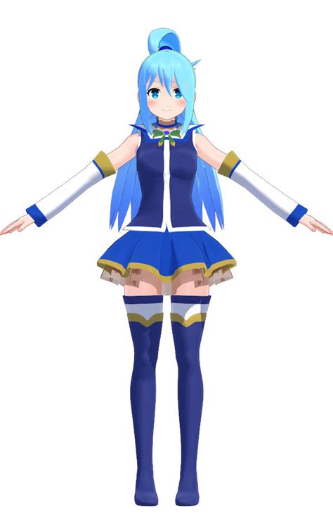 mmd model dl  aqua  konozuba  neruasd  deviantart