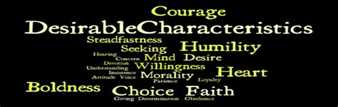 desirable characteristics