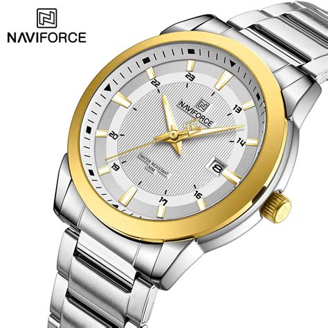 NAVIFORCE Фирменные новые модные повседневные мужские часы из ...