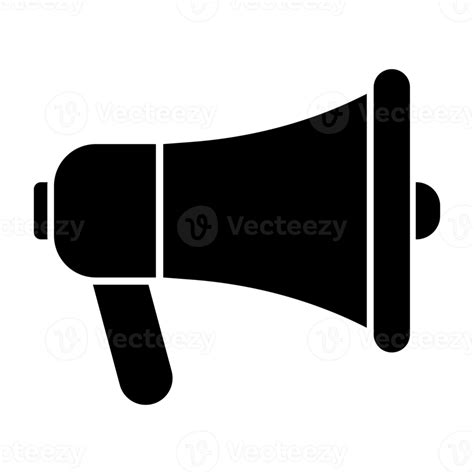 Black Megaphone Icon 18931626 Png