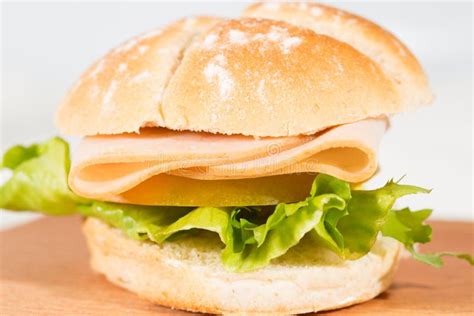 Turkey ham sandwich stock photo. Image of full, meat - 48577768