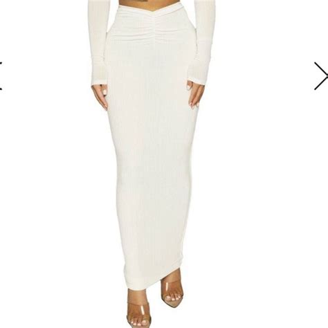 Naked Wardrobe Skirts Naked Wardrobe Very Bossy Skirt White Xs Poshmark