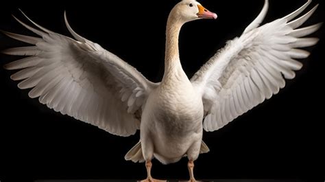 Premium AI Image | domestic goose HD 8K wallpaper Stock Photographic Image