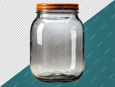 premium psd empty jar  transparent background