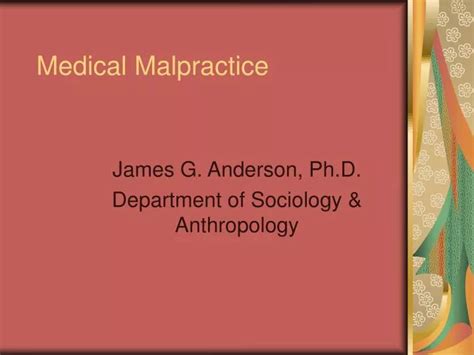 Ppt Medical Malpractice Powerpoint Presentation Free Download Id696574