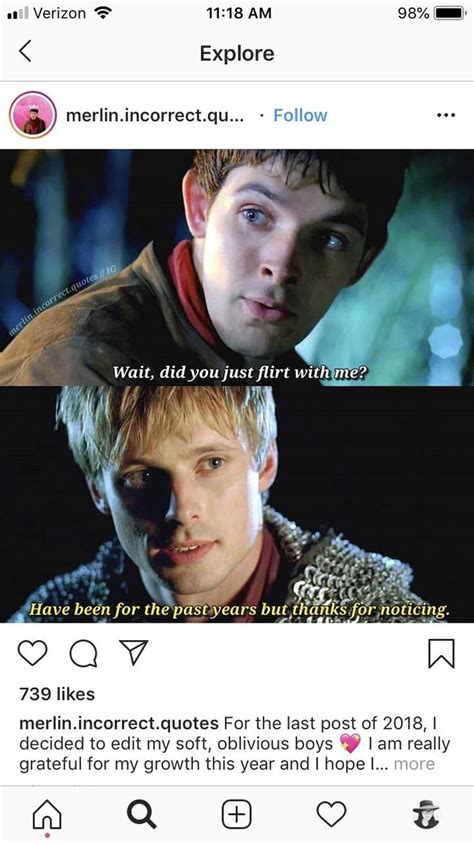 Pin by Sarah lester on merlin x aurthur | Merlin funny, Merlin quotes ...