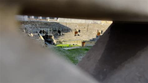 Roman Amphitheater Santo Oronzo Square Lecce Editorial Video