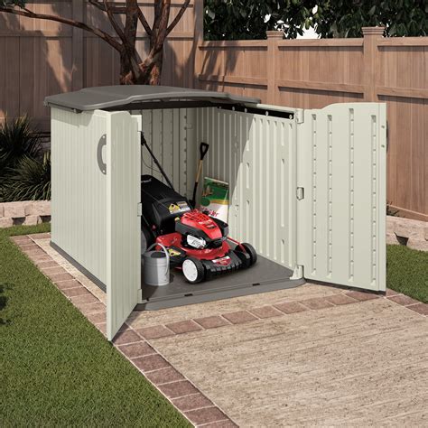 Suncast 98 cu. ft. Glidetop® Horizontal Resin Storage Shed for Backyard