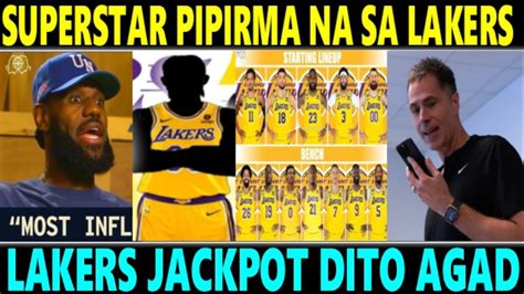 Just In Superstar Pipirma Na Sa Lakers Ng Contract Nakapag Desisyon