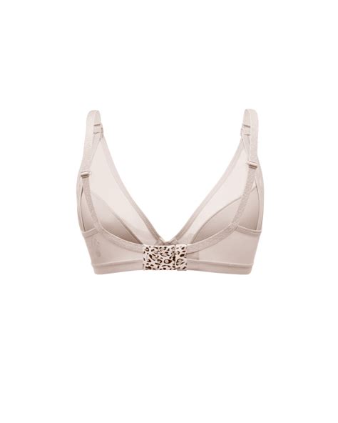 Viva T Shirt Nursing Plunge Bra Beige Tkd Lingerie