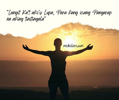 Pangarap Quotes Mr Bolero Tagalog Love Quotes